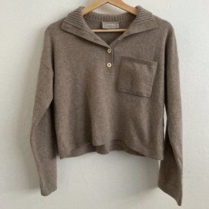 Everlane Recycled Cashmere Mock Neck Sweater